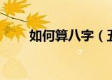 如何算八字（五个步骤教你算八字）