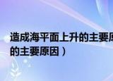 造成海平面上升的主要原因是什么（什么是造成海平面上升的主要原因）