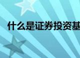 什么是证券投资基金（何谓证券投资基金）
