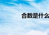 合数是什么（怎么定义合数）