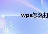 wps怎么打分数（操作步骤）