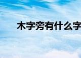 木字旁有什么字（木字旁的字有哪些）