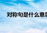 对称句是什么意思（关于对称句的介绍）