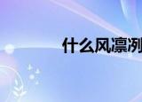 什么风凛冽（小知识请查收）