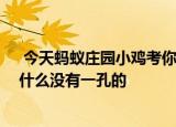  今天蚂蚁庄园小鸡考你问答 接线板上的插孔有两孔三孔为什么没有一孔的