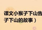 课文小猴子下山告诉我们什么道理（课文小猴子下山的故事）