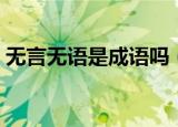 无言无语是成语吗（抖音无言无语是什么梗）