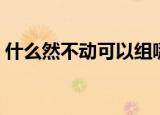 什么然不动可以组哪些成语（具体解释一下）