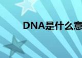 DNA是什么意思啊（DNA的解释）