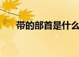 带的部首是什么偏旁（带的部首是巾）