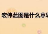 宏伟蓝图是什么意思（宏伟蓝图是什么含义）