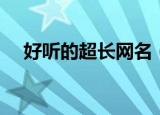 好听的超长网名（好听的超长网名精选）