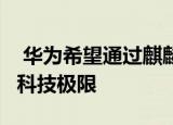  华为希望通过麒麟1020的Mate 40能够再次科技极限