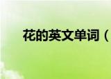 花的英文单词（花的英文有几种形式）