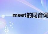 meet的同音词有哪些（meet词组）