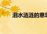 泪水涟涟的意思（泪水涟涟的解释）