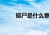 挺尸是什么意思（挺尸意思简述）