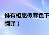 惟有相思似春色下一句（送沈子归江东原文及翻译）