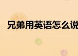 兄弟用英语怎么说（如何用英语表达兄弟）
