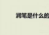 润笔是什么的雅称（润笔的解释）