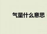 气量什么意思（词语气量什么意思）