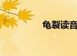 龟裂读音（龟裂的意思）
