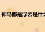神马都是浮云是什么梗（神马都是浮云解释）