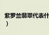 紫罗兰翡翠代表什么（紫罗兰翡翠代表的含义）