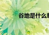 谷地是什么意思（谷地的含义）