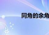 同角的余角相等（怎么证明）
