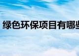 绿色环保项目有哪些（绿色环保有哪些项目）