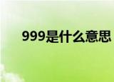 999是什么意思（科普999的6种意思）