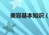 美容基本知识（美容皮肤的基础知识）