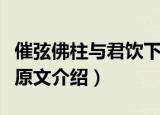 催弦佛柱与君饮下句是什么（催弦佛柱与君饮原文介绍）