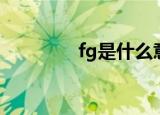 fg是什么意思（fg的解释）