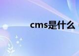 cms是什么（cms是什么意思）