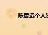 陈哲远个人资料（陈哲远简介）