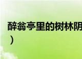 醉翁亭里的树林阴翳的翳什么意思（翳的意思）