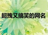 超拽又搞笑的网名（超拽又搞笑的网名精选）