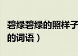 碧绿碧绿的照样子写词语（碧绿碧绿类似格式的词语）