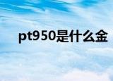 pt950是什么金（关于pt950金的介绍）