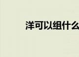 洋可以组什么词（洋组词有哪些）