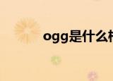 ogg是什么格式（ogg的介绍）