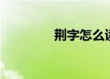 荆字怎么读（荆字的读音）