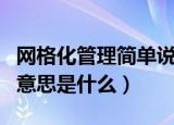 网格化管理简单说是什么意思（网格化管理的意思是什么）