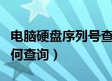 电脑硬盘序列号查询方法（电脑硬盘序列号如何查询）