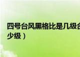 四号台风黑格比是几级台风（四号台风黑格比最大风力是多少级）