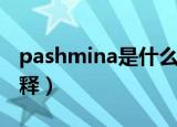 pashmina是什么面料（pashmina面料的解释）