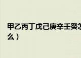甲乙丙丁戊己庚辛壬癸怎么读（甲乙丙丁戊己庚辛壬癸指什么）