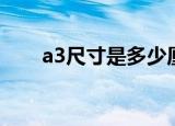 a3尺寸是多少厘米（a3尺寸的介绍）